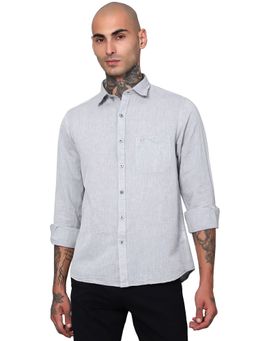 Cantabil - Men Grey Casual Shirt