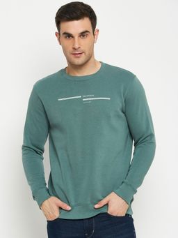 Cantabil - Men Green Casual Sweatshirt