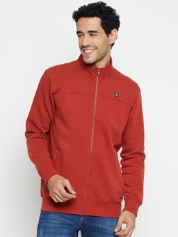 Cantabil - Men Rust Casual Sweatshirt