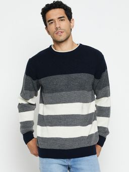 Cantabil - Men Grey Casual Sweater