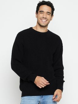 Cantabil - Men Black Casual Sweater