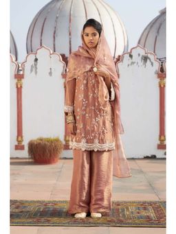 Autumnlane - Mihika Tuscan Full Work Kurta With Palazzo & Dupatta