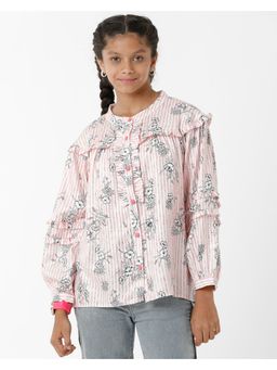 Kate & Oscar - Girls Pink Printed Top