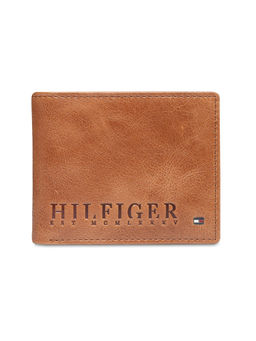 Tommy Hilfiger - Men Tan Leather Multicard Coin Wallet