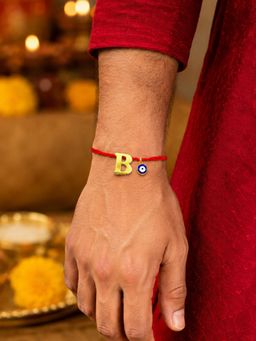Digital Dress Room - B Letter Evil Eye Moli Thread Rakhi Bhai Bro