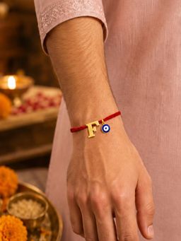 Digital Dress Room - F Letter Evil Eye Moli Thread Rakhi Bhai Bro