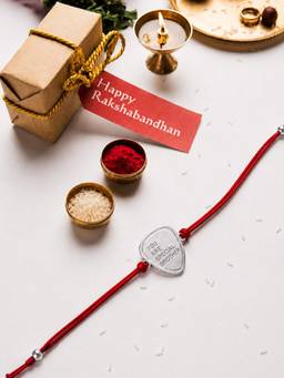 Axora Life - 925 Sterling Silver You Are Special Brother Rakhi For Brother With Roli-Chawal