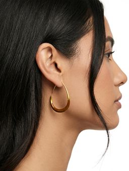 Sorele - Oval Gold Plated Hoops