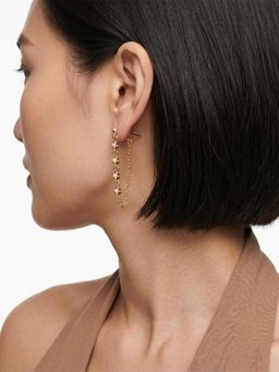 Sorele - Diamond Drizzle Gold Plated Earrings