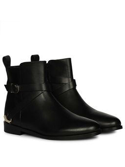 Saint G - Women Black Leather Casual Boots