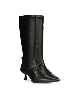 Saint G - Women Black Leather Casual Boots