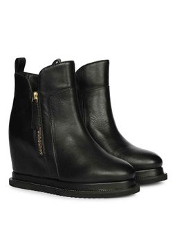 Saint G - Women Black Leather Casual Boots