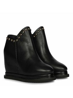 Saint G - Women Black Leather Casual Boots