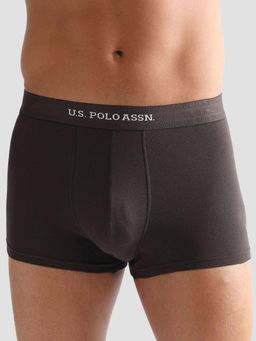 U.S. POLO ASSN. - Brown Anti Microbial Solid Et006 Trunks