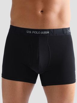 U.S. POLO ASSN. - Black Anti Microbial Solid Et007 Trunks