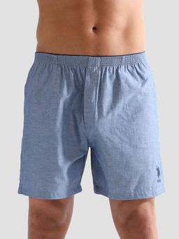U.S. POLO ASSN. - Blue Pure Cotton Ex003 Boxer Shorts