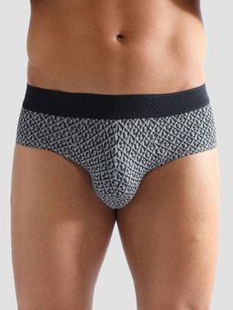 U.S. POLO ASSN. - Black Elasticized Waist Geometric Pb005 Briefs