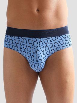 U.S. POLO ASSN. - Blue Elasticized Waist Printed Pb005 Briefs