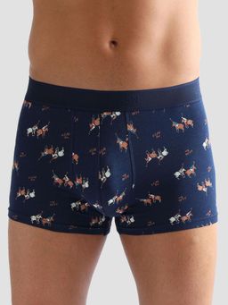 U.S. POLO ASSN. - Blue Anti Microbial Printed Pt005 Trunks