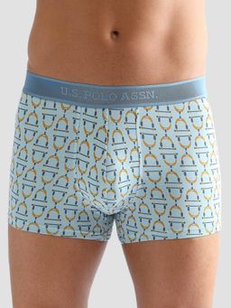 U.S. POLO ASSN. - Blue Anti Microbial Printed Pt005 Trunks