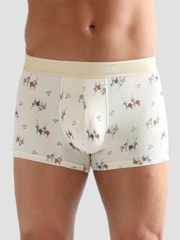 U.S. POLO ASSN. - Beige Anti Microbial Printed Pt005 Trunks