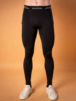 Omtex - Seamless Compression Black Tights