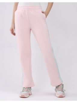 Monte Carlo - Pink Cotton Blend Solid Regular Fit Trackpant