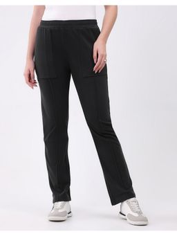 Monte Carlo - Green Polyester Blend Solid Regular Fit Trackpant