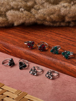 VENI - Silver-Plated Toe Rings