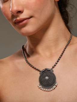 VENI - Brass Silver-Plated Necklace