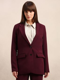 VERO MODA - Maroon Tailored Blazer