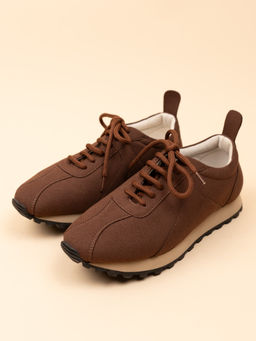 Theater - Women Seoul Brown Lace-Up Sneakers