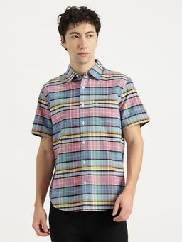 United Colors of Benetton - Men Multi-Colour Pure Cotton Relaxed Fit Shirt
