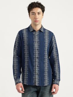 United Colors of Benetton - Men Blue Pure Cotton Regular Fit Shirt