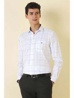 Allen Solly - Men White Cotton Regular Fit Shirt