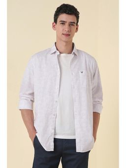 Allen Solly - Men White Cotton Regular Fit Shirt