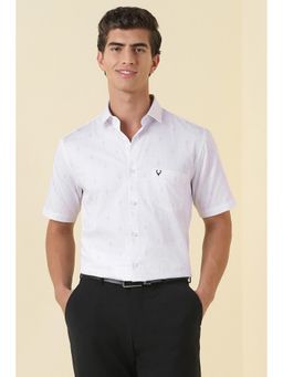 Allen Solly - Men White Cotton Regular Fit Shirt
