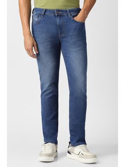 Van Heusen - Men Blue Cotton Blend Slim Fit Jeans