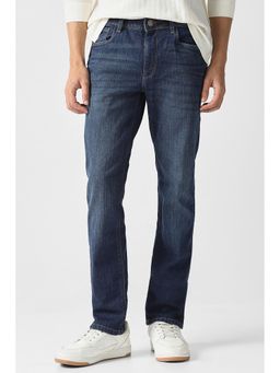 Van Heusen - Men Blue Cotton Blend Slim Fit Jeans
