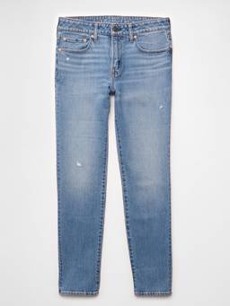 American Eagle - Men Blue Cotton Blend Skinny Fit Jeans