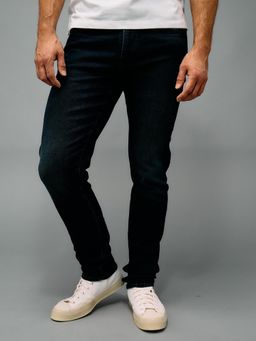 American Eagle - Men Navy Blue Cotton Blend Slim Fit Jeans