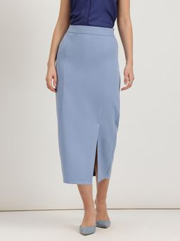FableStreet - Pencil Skirt - Blue