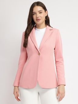 FableStreet - Single Breasted Blazer - Light Pink