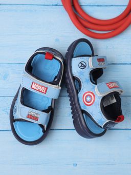 Kidsville - Boys Blue Official Marvel Comics Captain America Printed Sandals
