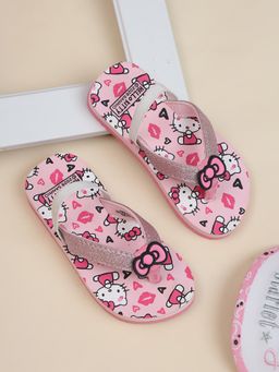 Kidsville - Girls Pink Official Hello Kitty Printed Sandals