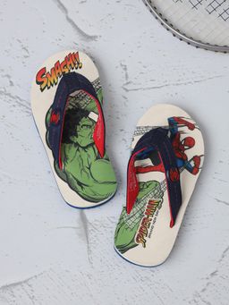 Kidsville - Boys Navy Blue Official Marvel Comics Spider-Man: Brand New Day Printed Flipflops