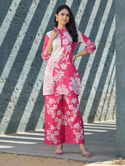 Autumnlane - Vastramaya Rose Pink Cotton Co-Ord (Set of 2)