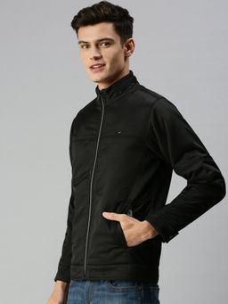 SHOWOFF - Men Casual Solid Black Jacket