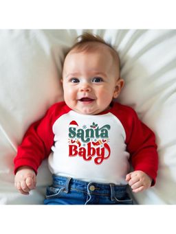 KNITROOT - Knit Christmas Theme Full Raglan Sleeves Printed Multi-Color T-Shirt