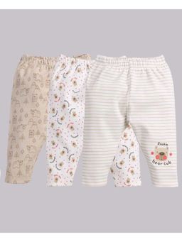 BABY GO - Boys Multi-Color Cotton Printed Pyjama (Pack of 3)